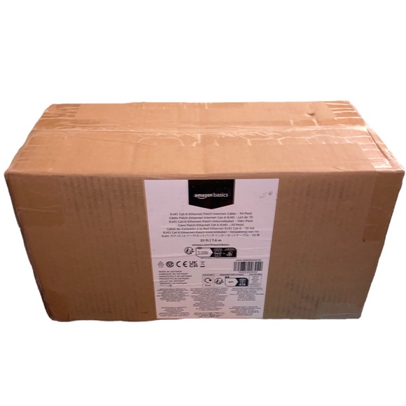 RJ45 Cat-6 Gigabit Ethernet Patch Internet Cable 10-Pack, 25Ft ea Multi-Pack NEW - Picture 7 of 7